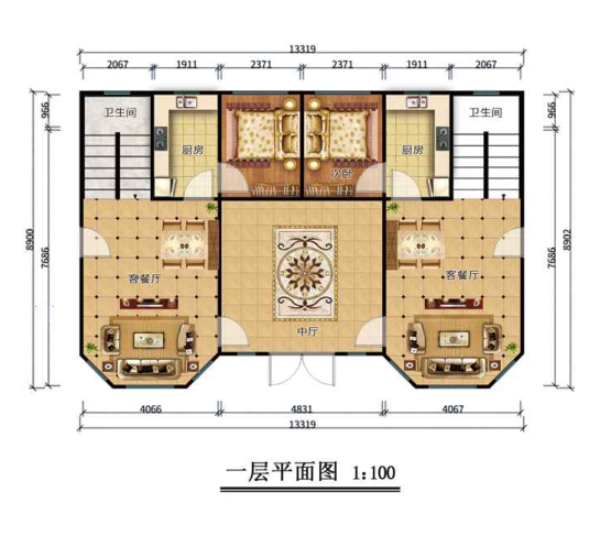 230平米欧式二层轻钢别墅