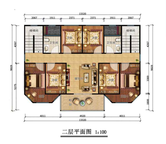 230平米欧式二层轻钢别墅