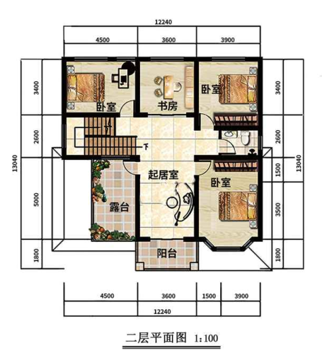 340平米新中式二层轻钢别墅