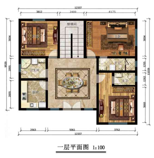 欧式270平米钢结构别墅住宅