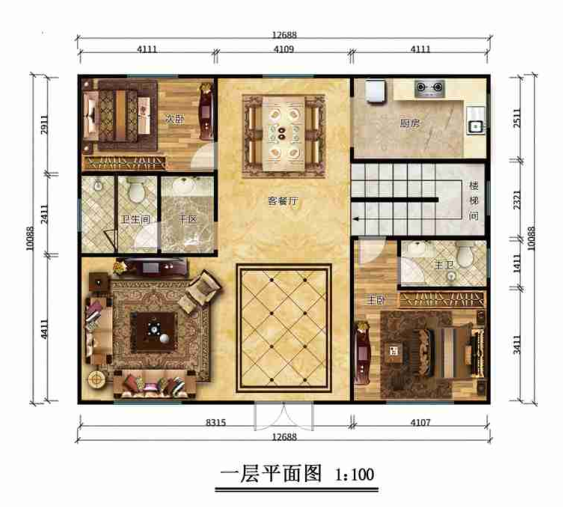 270平米钢结构农村别墅