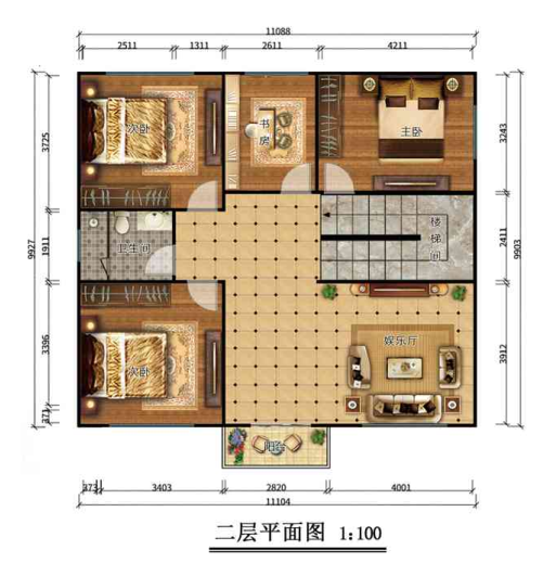 二层210平米轻钢别墅房屋