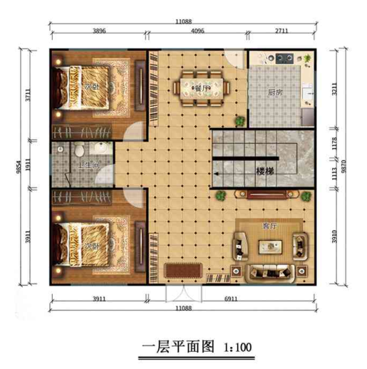 二层210平米轻钢别墅房屋