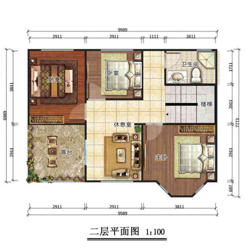 二层149平米欧式轻钢别墅房屋