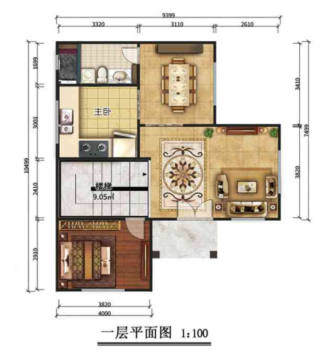 二层142平米欧式轻钢别墅